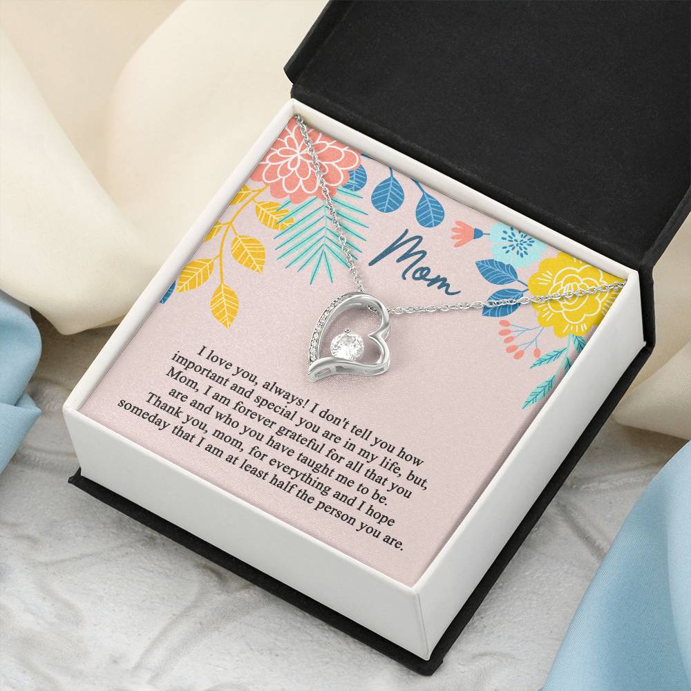 Mother's Day Gift Necklace For Mom Mother's Day Necklace Best Gift For Mom Mother's Day Necklace 1 Forever Love Necklace