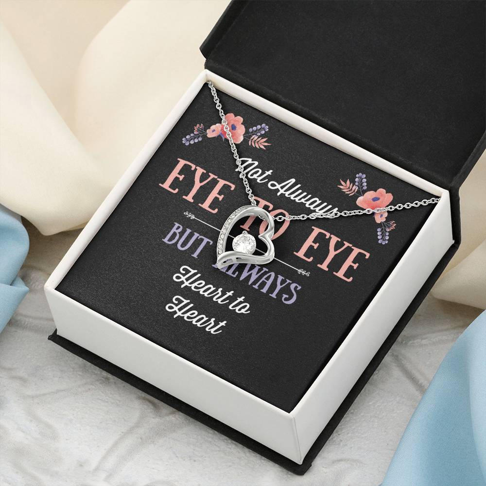 Not Always Eye To Eye Heart Necklace 1 Forever Love Necklace