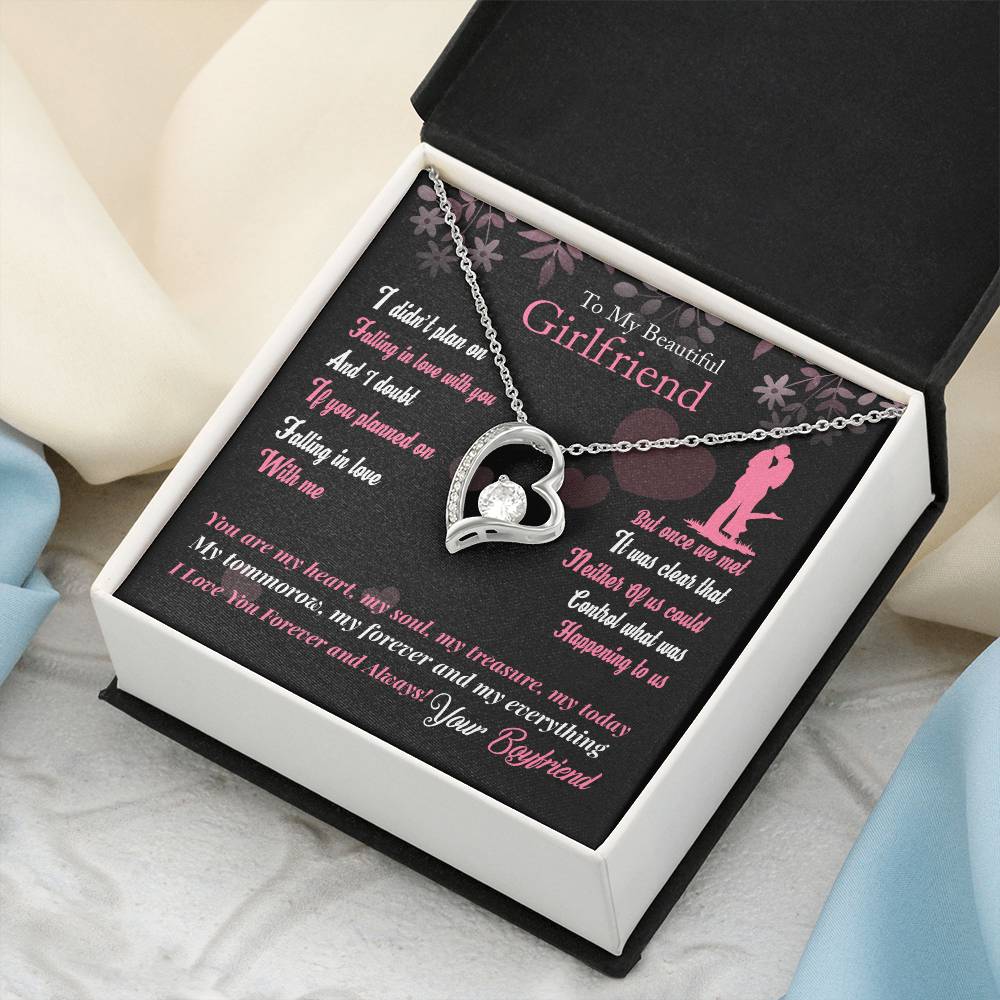 To My Beautiful Girlfriend - Forever Love Necklace Forever Love Necklace