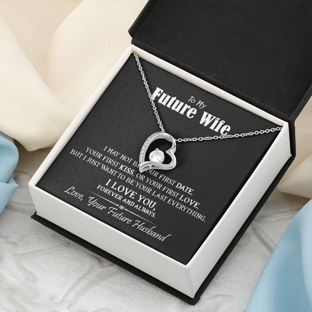 To My Future Wife Heart Date Kiss Love 1 Forever Love Necklace