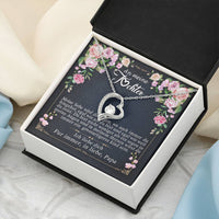 Geschenke Papa Für Tochter Herz Herzkette Forever Love Necklace