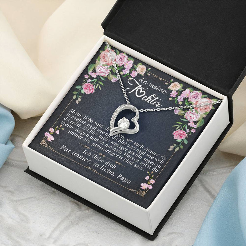 Geschenke Papa Für Tochter Herz Herzkette Forever Love Necklace