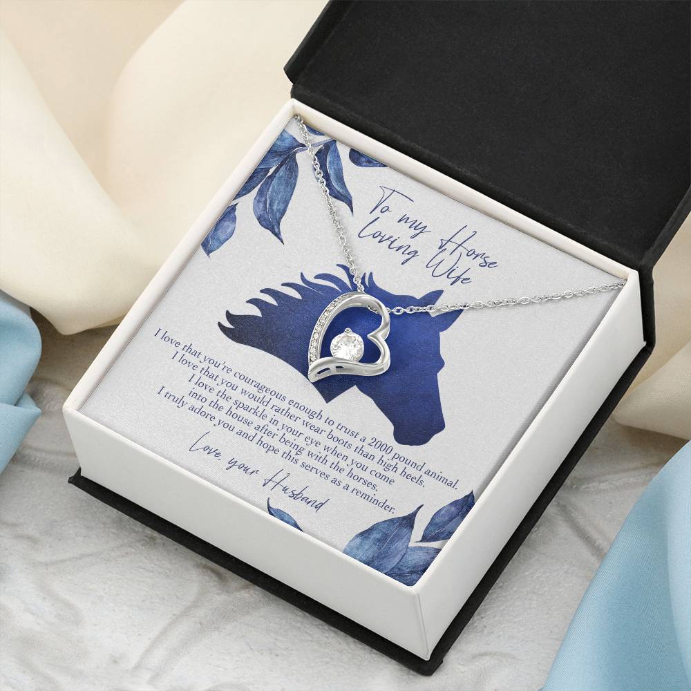 I Love That You're Courageous Enough Forever Love Necklace