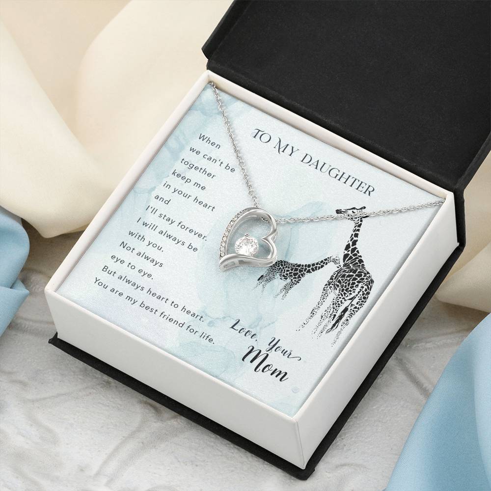 To My Daughter Beautiful Chapters Forever Love Necklace Daughter Necklace Gift For Daughter Xmas Christmas Daughter Gift From Mom 2 Forever Love Necklace