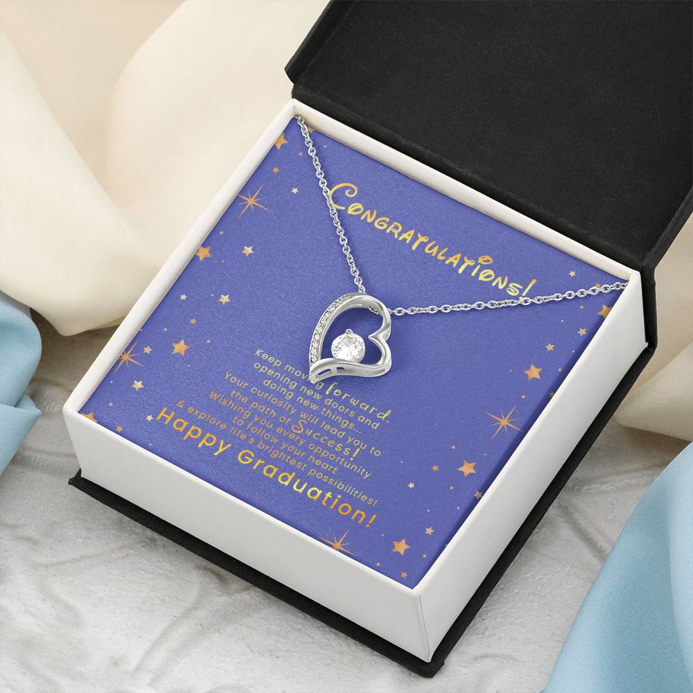 Happy Graduation Graduation Gift For Daughter Graduation Necklace Senior Class Congratulations Graduate Gift Forever Love Necklace