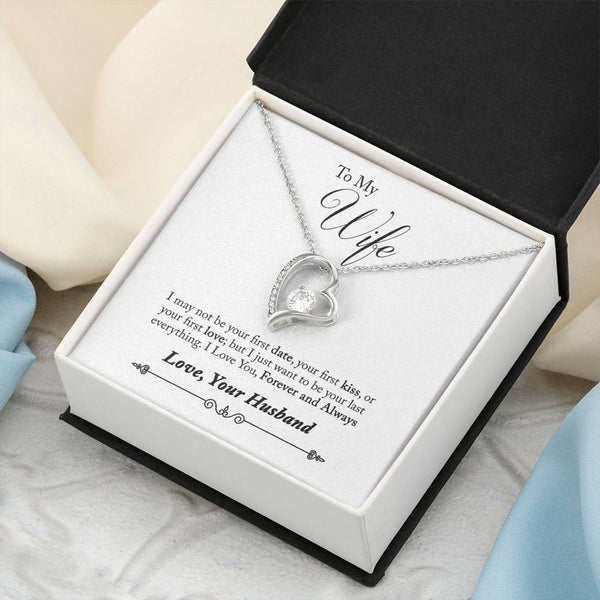 Valentines Day To My Trophy Doe Love Necklace For Wife Message Card Pendant Hunting Gift Wife From Husband Necklace Anniversary Forever Love Necklace