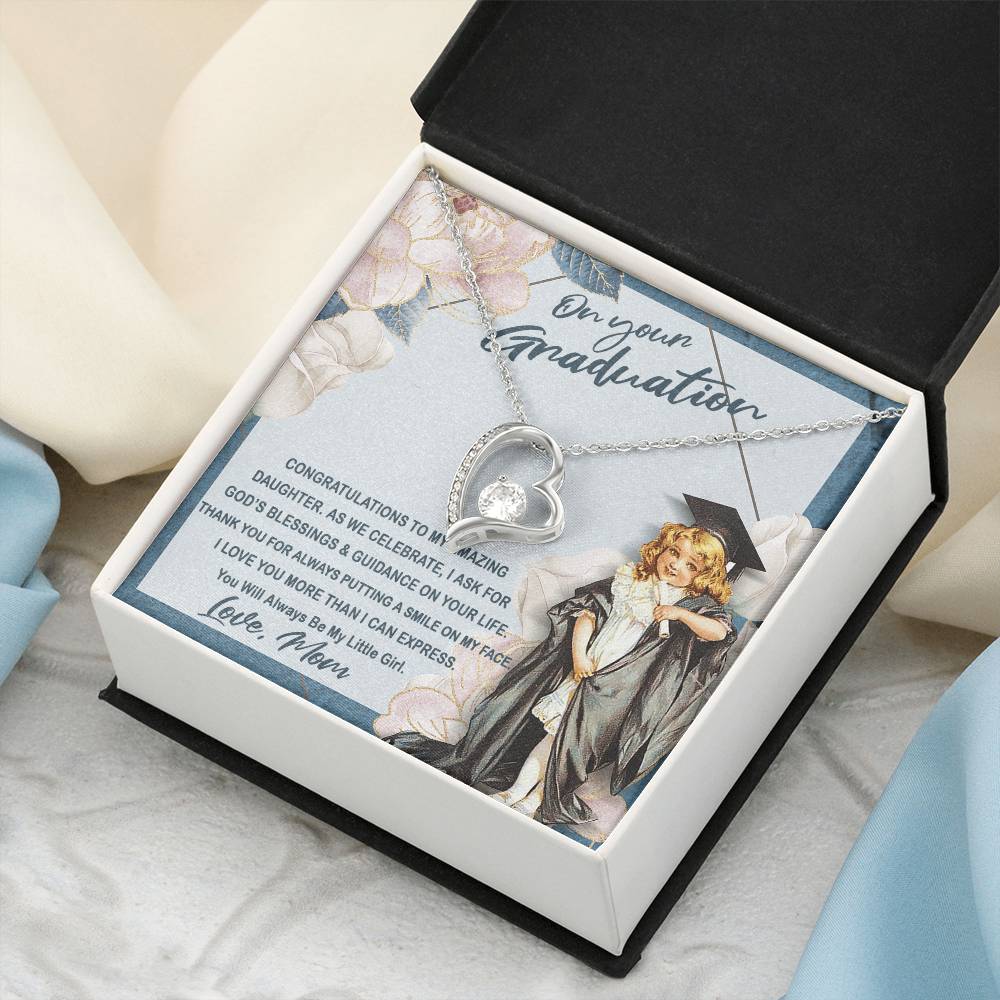 To My Graduation Daughter Gift For Daughter From Mom On Your Graduation Love Mom Daughter Necklace Forever Love Necklace