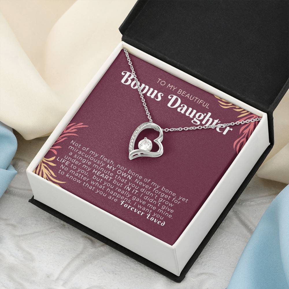 Beautiful Bonus Daughter Forever Loved Necklace Forever Love Necklace