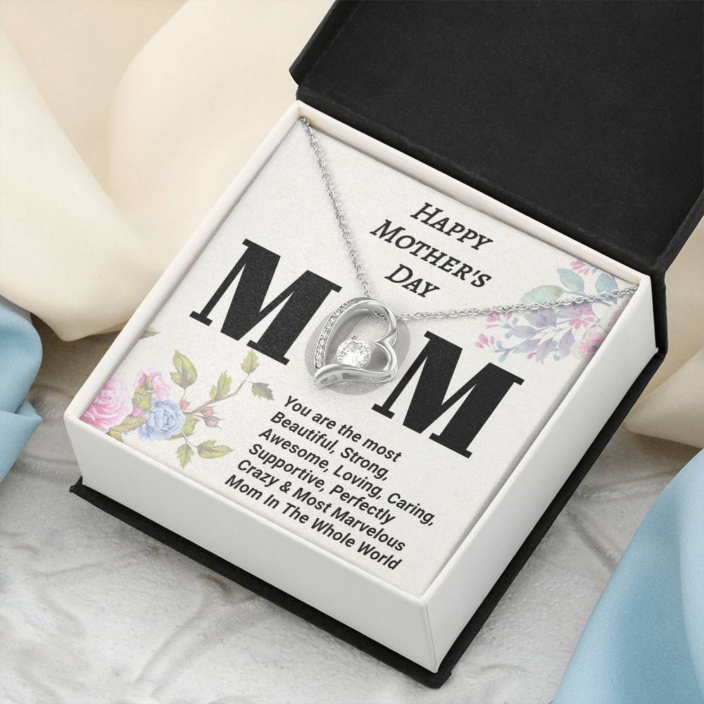Happy Mother's Day Necklace For Mom Forever Love Necklace