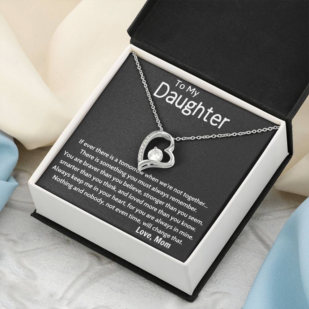 To My Daughter Beautiful Chapters Forever Love Necklace Daughter Necklace Gift For Daughter Xmas Christmas Daughter Gift From Mom 4 Forever Love Necklace