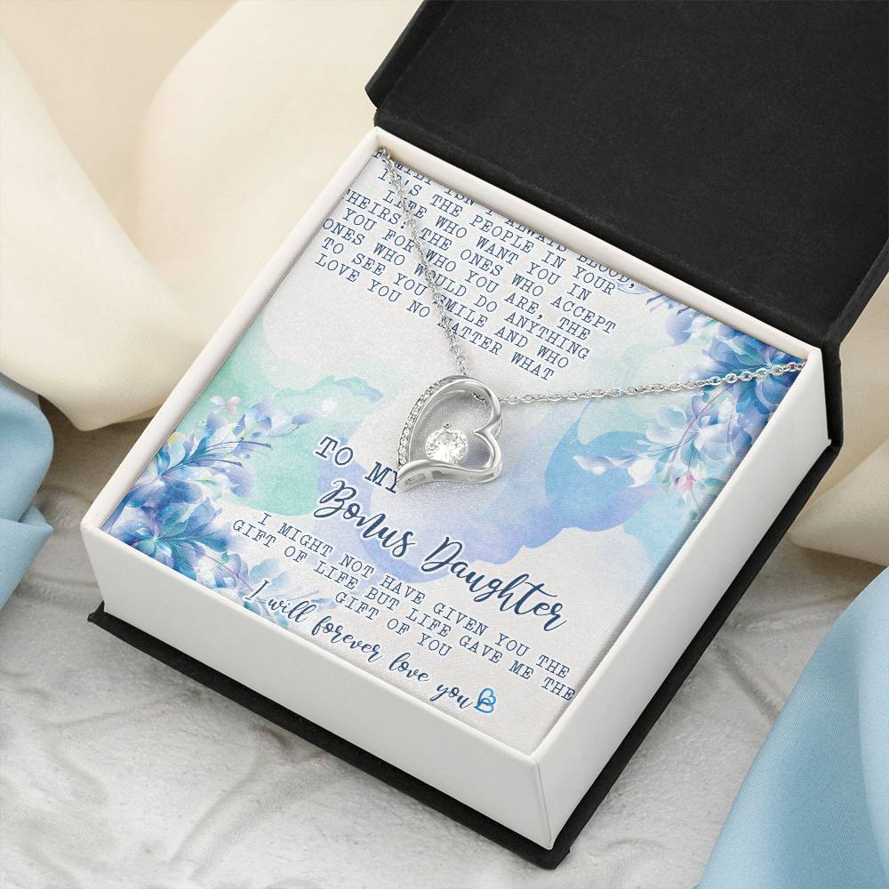 Stepdaughter Necklace Gift Customize Bonus Daughter Necklace Necklace For Stepdaughter Daughter In Law Necklacebonus Daughter Forever Love Necklace