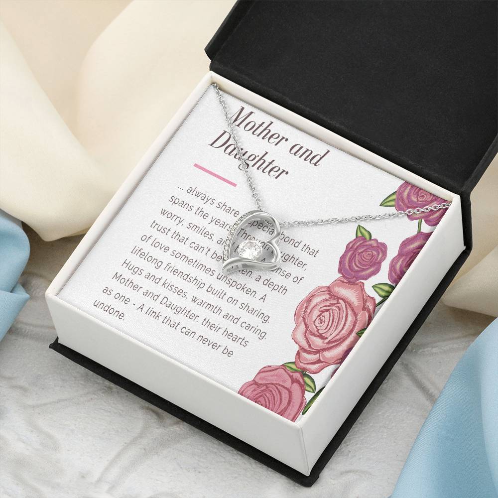 Mother And Daughter Necklace Mom Gift Mother Jewelry Daughter Gift Daughter Birthday Gift Mothers Day Mother To Daughter Birthday Gift Forever Love Necklace