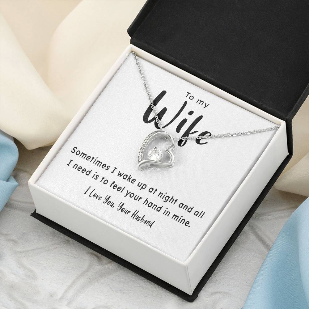Gift For Wife Your Hand In Mine 1 Forever Love Necklace