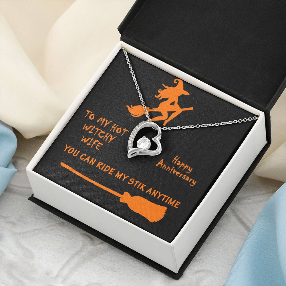 Hot Witchy Wife Anniversary Gift Forever Love Necklace