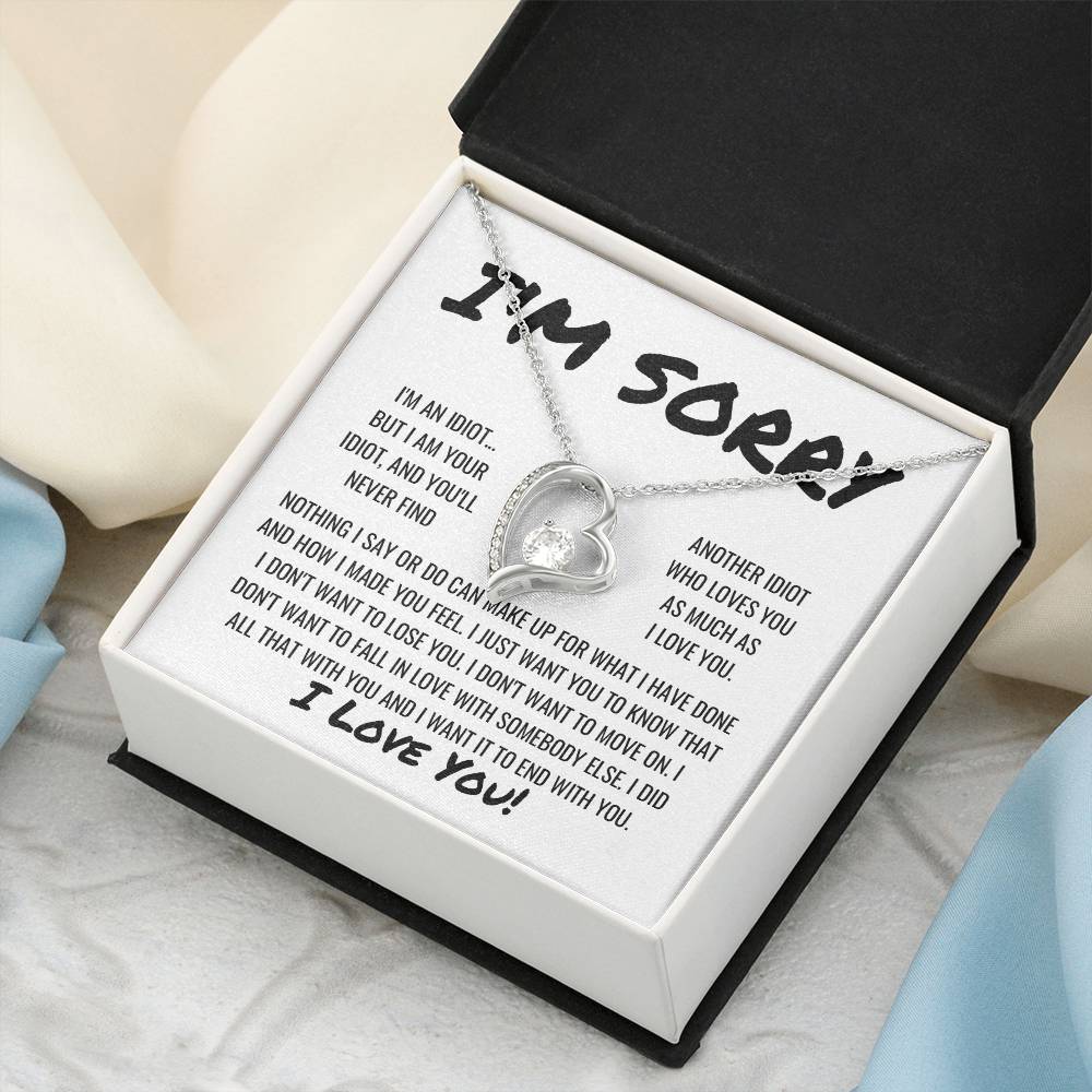 Sorry Apology Necklace Forever Love Necklace