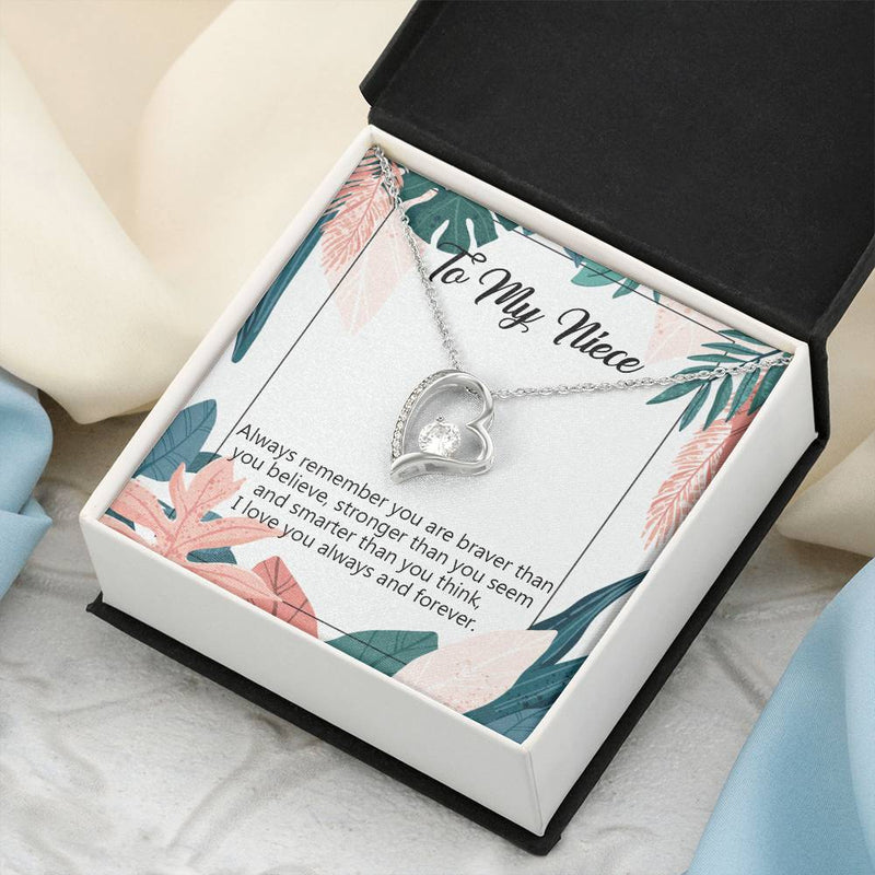 To My Niece Necklace Niece Birthday Gift From Aunt Niece Necklace Gift Niece Gift From Aunt Uncle Aunt Niece Gifts 1 Forever Love Necklace