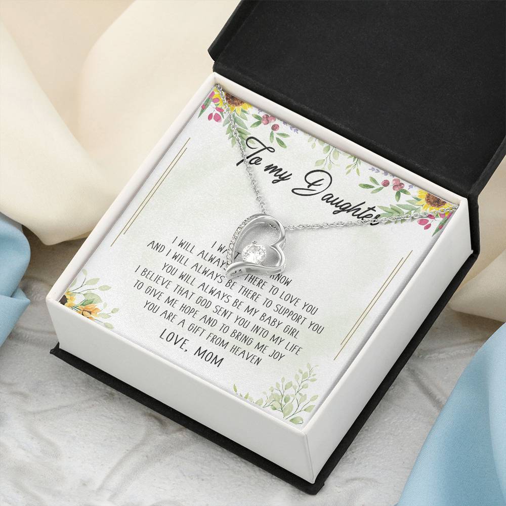 Encouragement Gift From Mom Valentine&#39;s Day Gift For Daughter From Mother Spiritual Meaning Gift For Daughter&#39; Forever Love Necklace