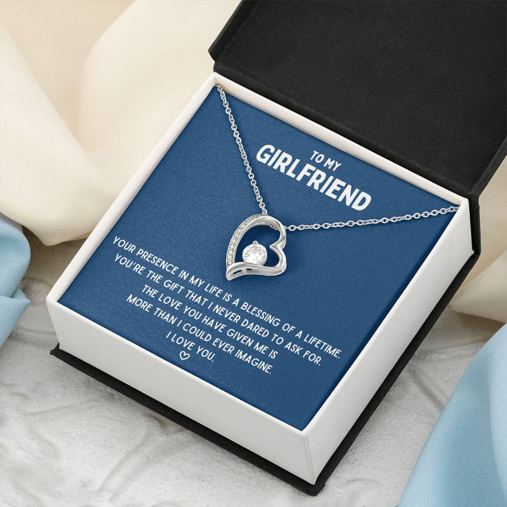 To My Girlfriend Blessing Of A Lifetime Necklace 1 Forever Love Necklace