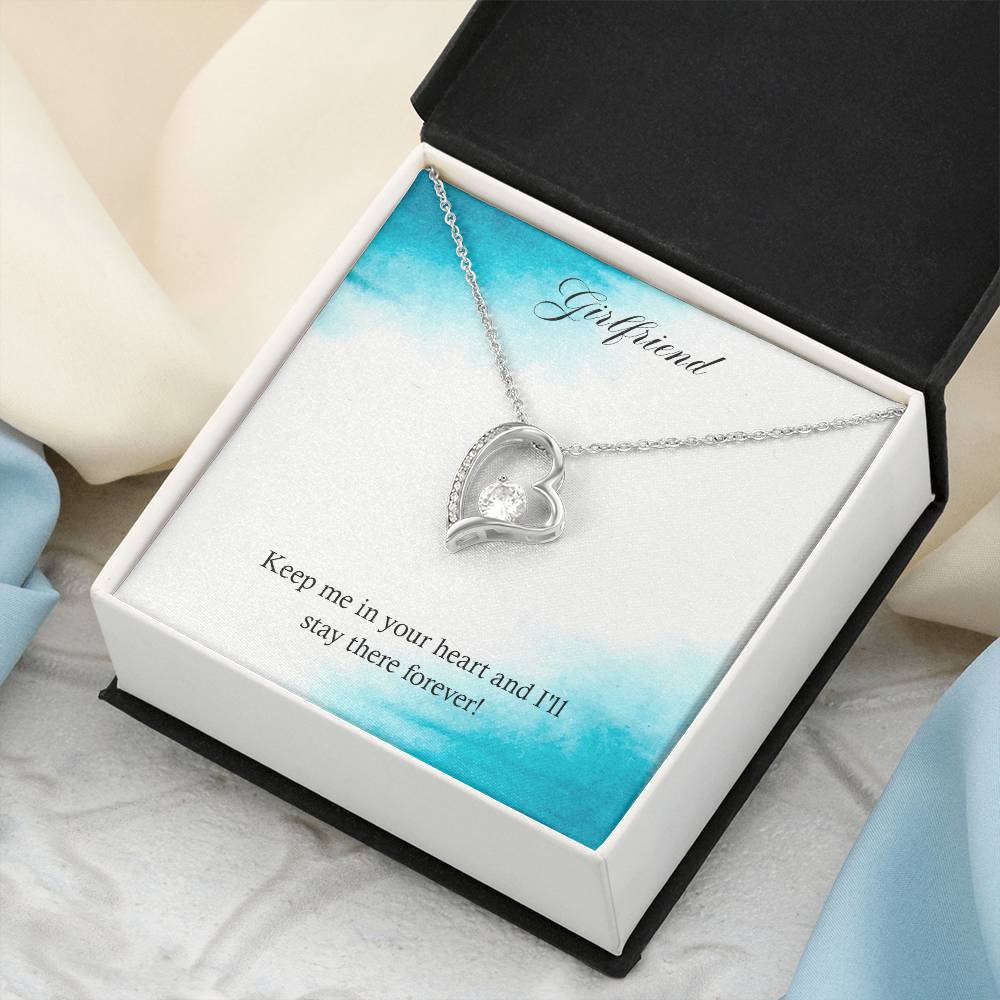 Girlfriend Keep Me In Your Heart And I&#39;ll Stay There Forever Forever Love Necklace
