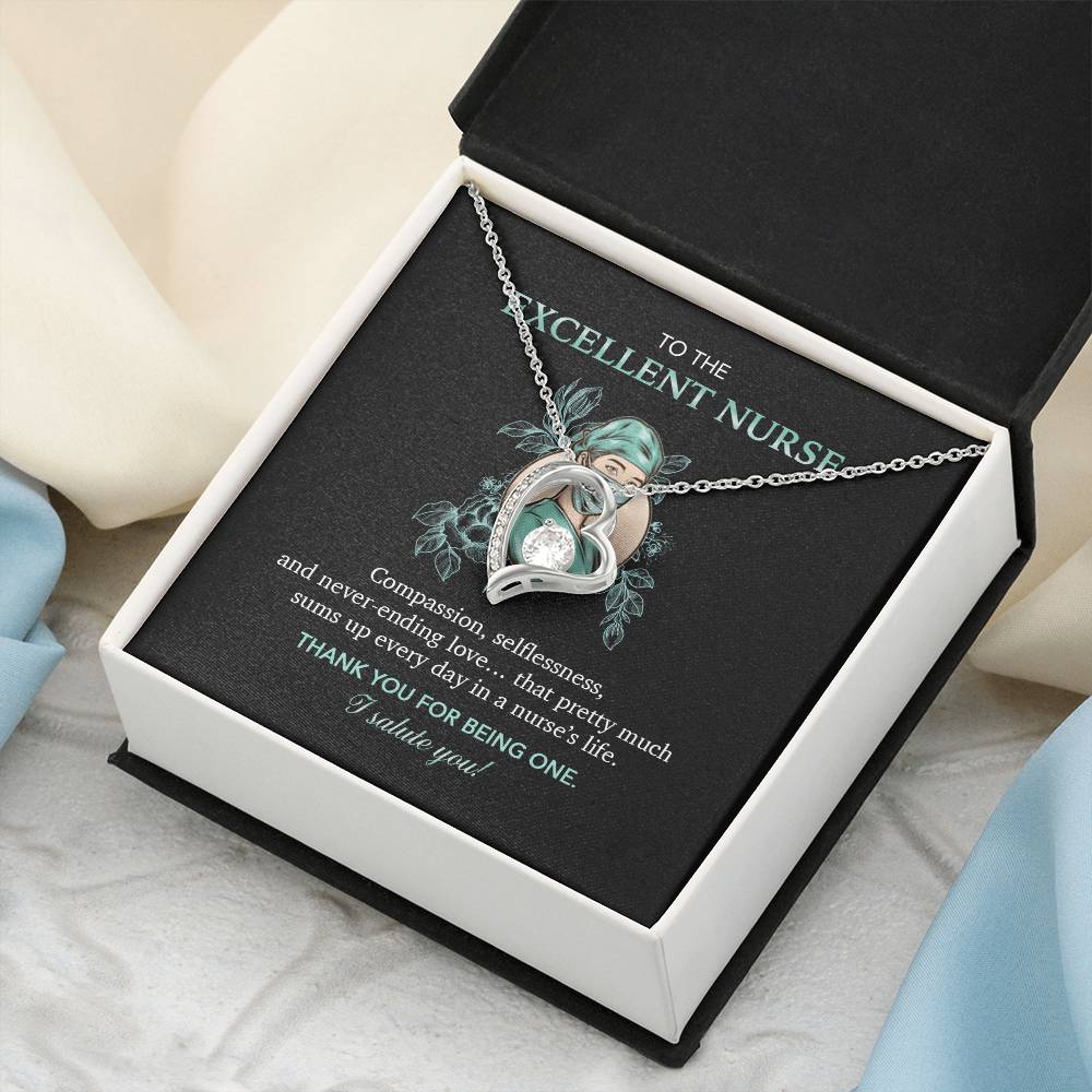Gift For Nurse - Thank You For Being One - Forever Love Necklace Forever Love Necklace