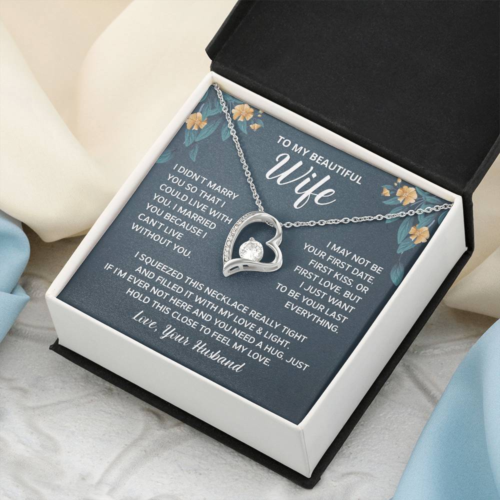 Gift For Wife I Can&#39;t Live Without You Forever Love Necklace