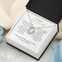 Lgbtq Heart Necklace For Girlfriend - Love You More Than You'll Ever Know Forever Love Necklace