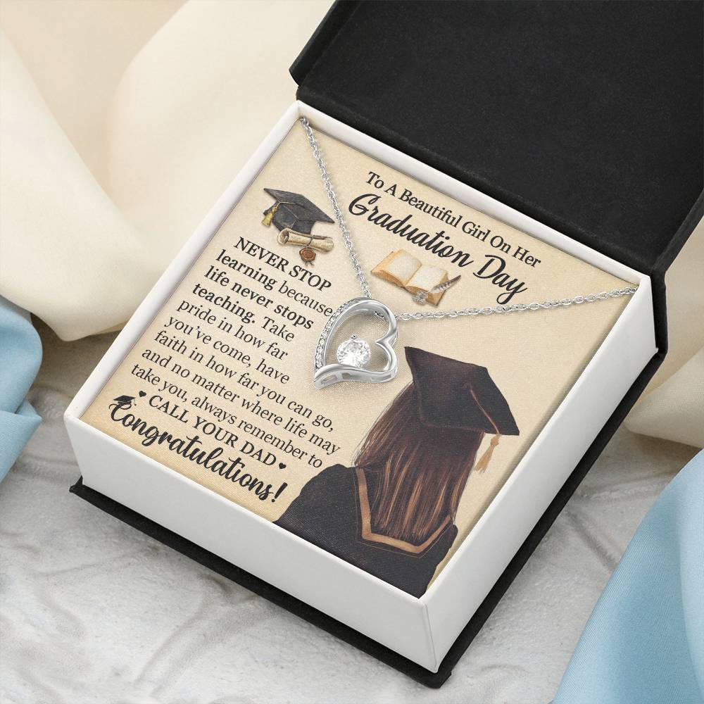 Graduation 2021 From Father - Forever Love Necklace™ Forever Love Necklace