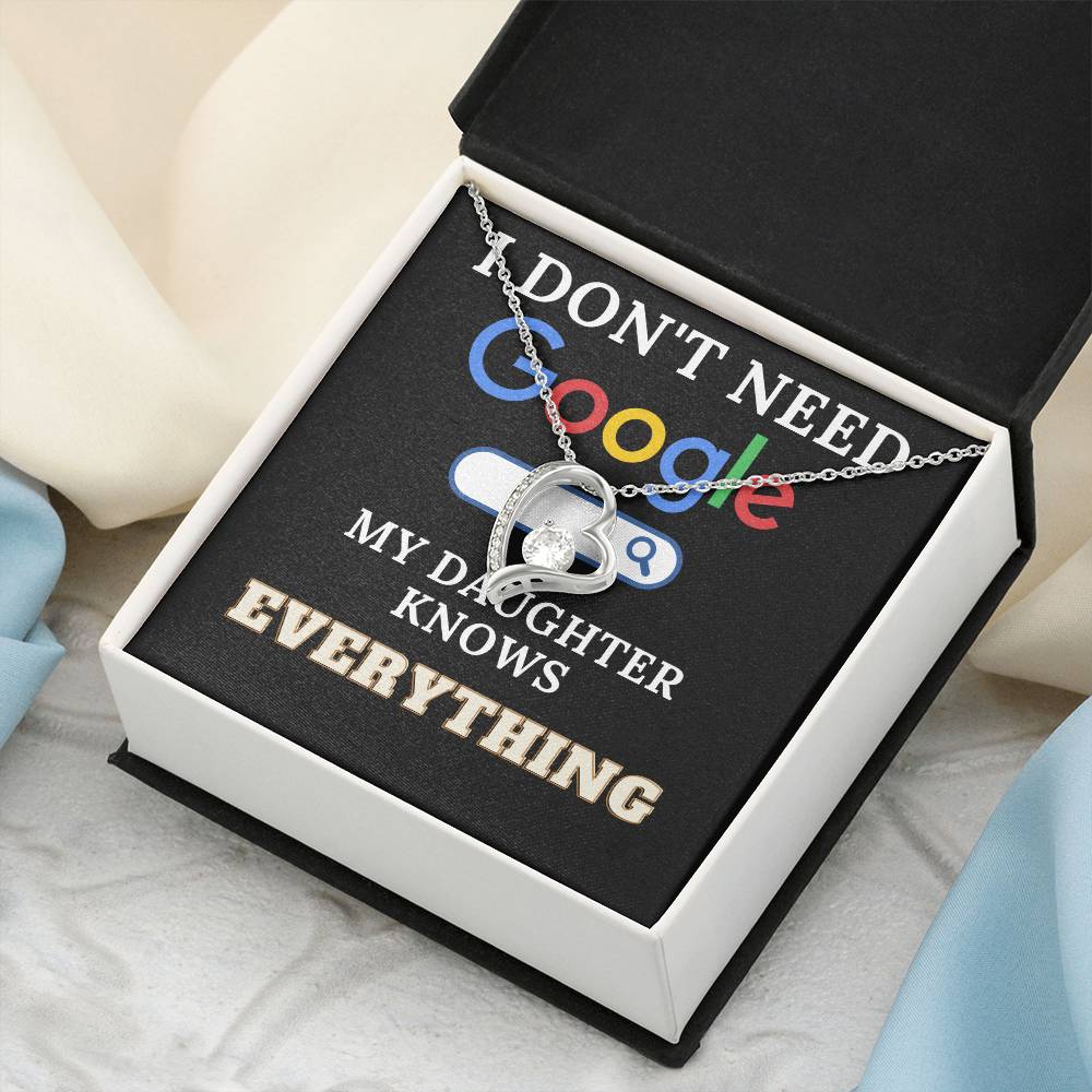 The Perfect Gift For Smart Daughters Forever Love Necklace