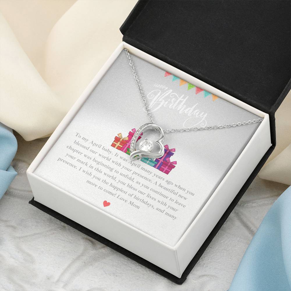 Daughter Birthday Gift From Mom Happy Birthday Sweetheart Infinity Necklace Gift Forever Love Necklace