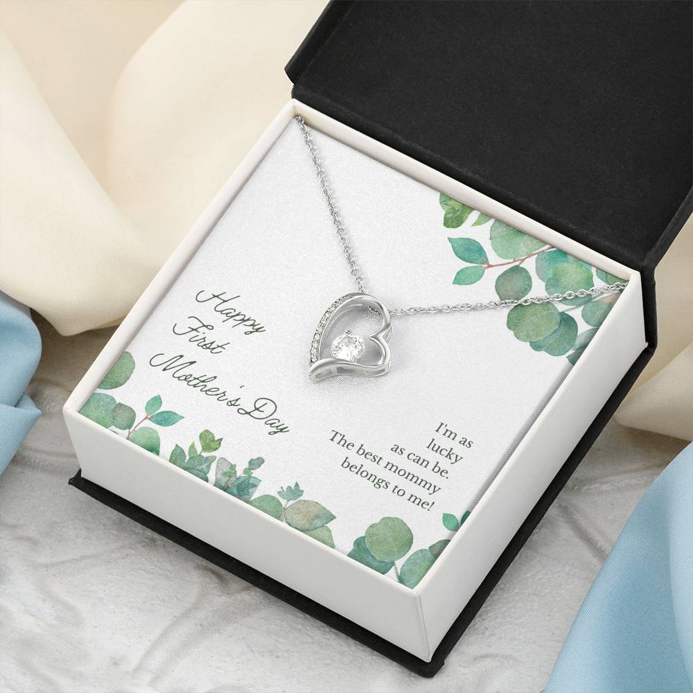 Happy First Mother S Day The Best Mommy Belongs To Me Forever Love Necklace