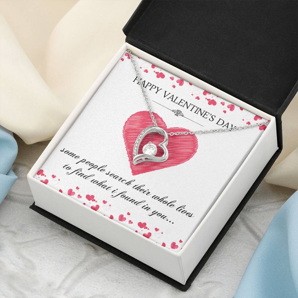 Happy Valentines Day My Love Forever Love Necklace