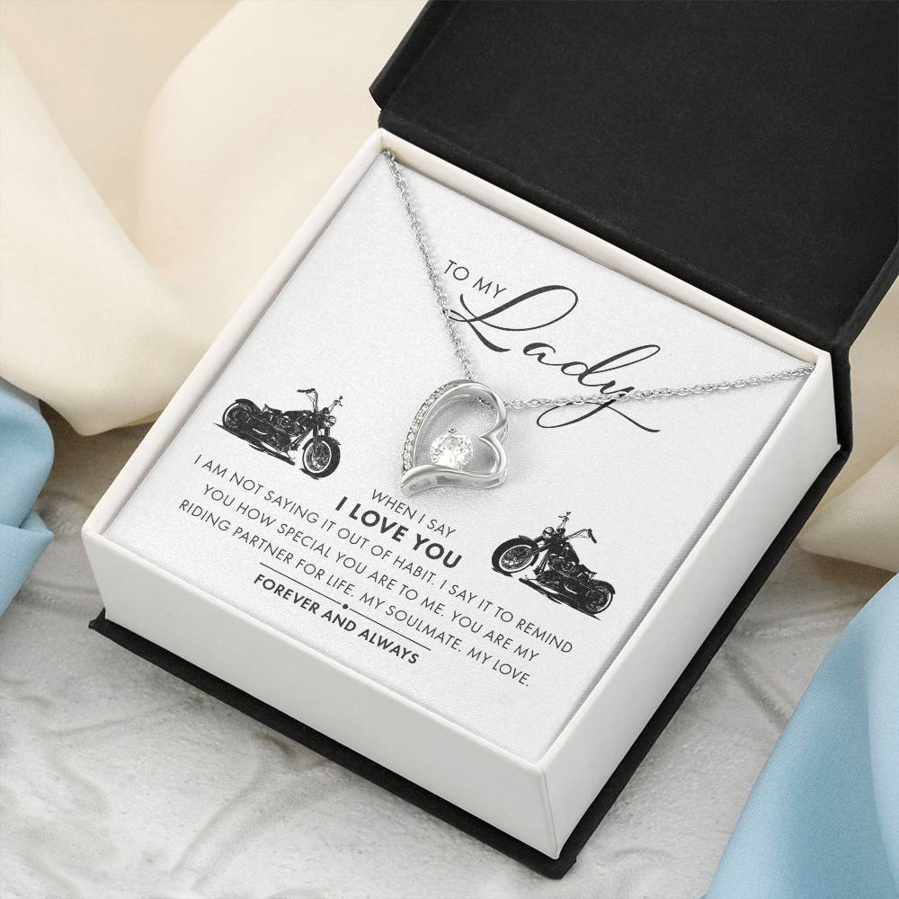 To My Lady I Love You Forever And Always Necklace 1 Forever Love Necklace