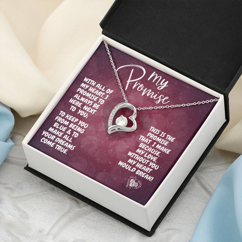 My Promise To You Heart Necklace Forever Love Necklace