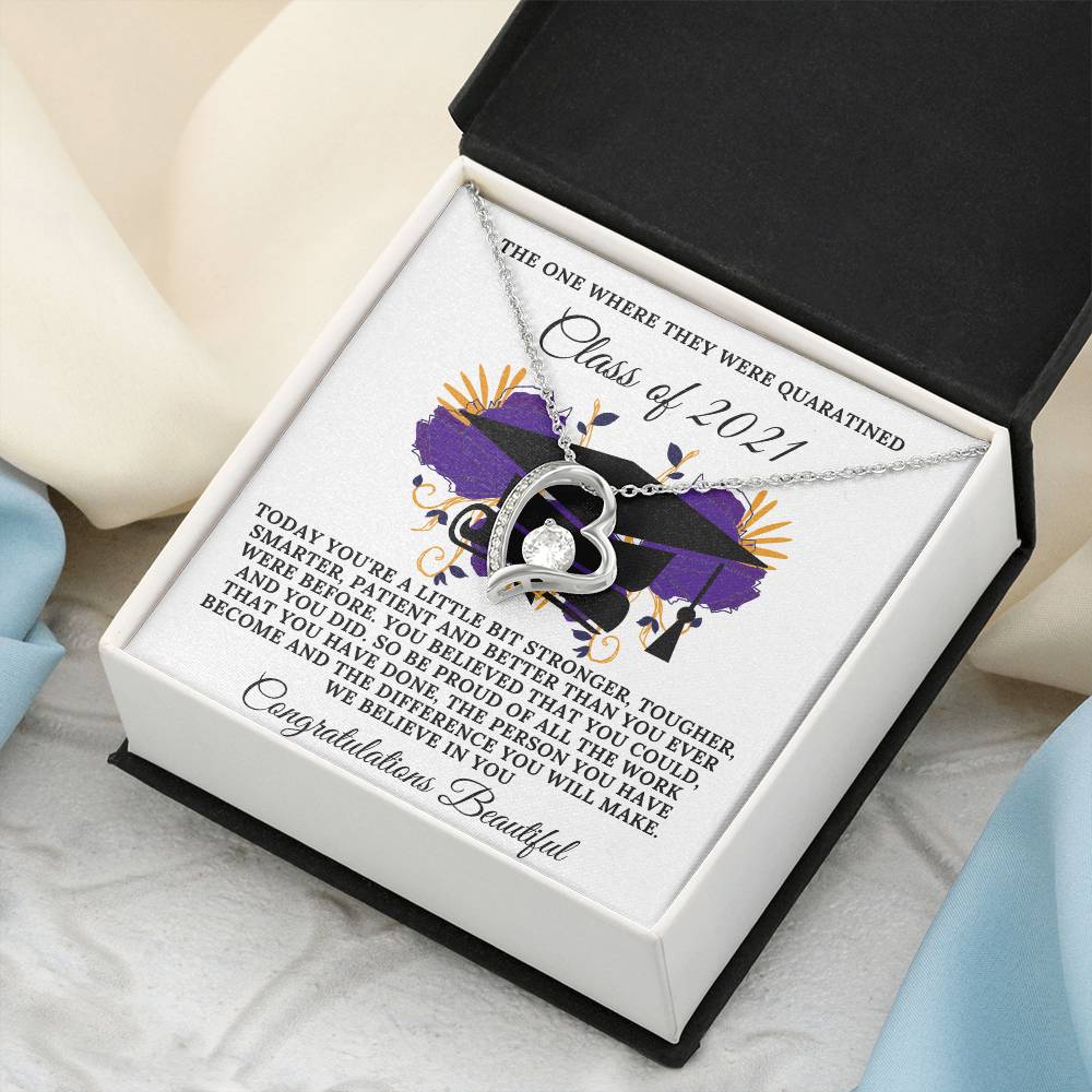 Class Of 2021 Quarantine Edition Forever Love Necklace