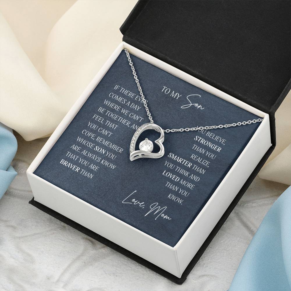 Shine Like A Jewel Forever Love Open Heart Pendant Necklace To My Beautiful Wife Forever Love Necklace