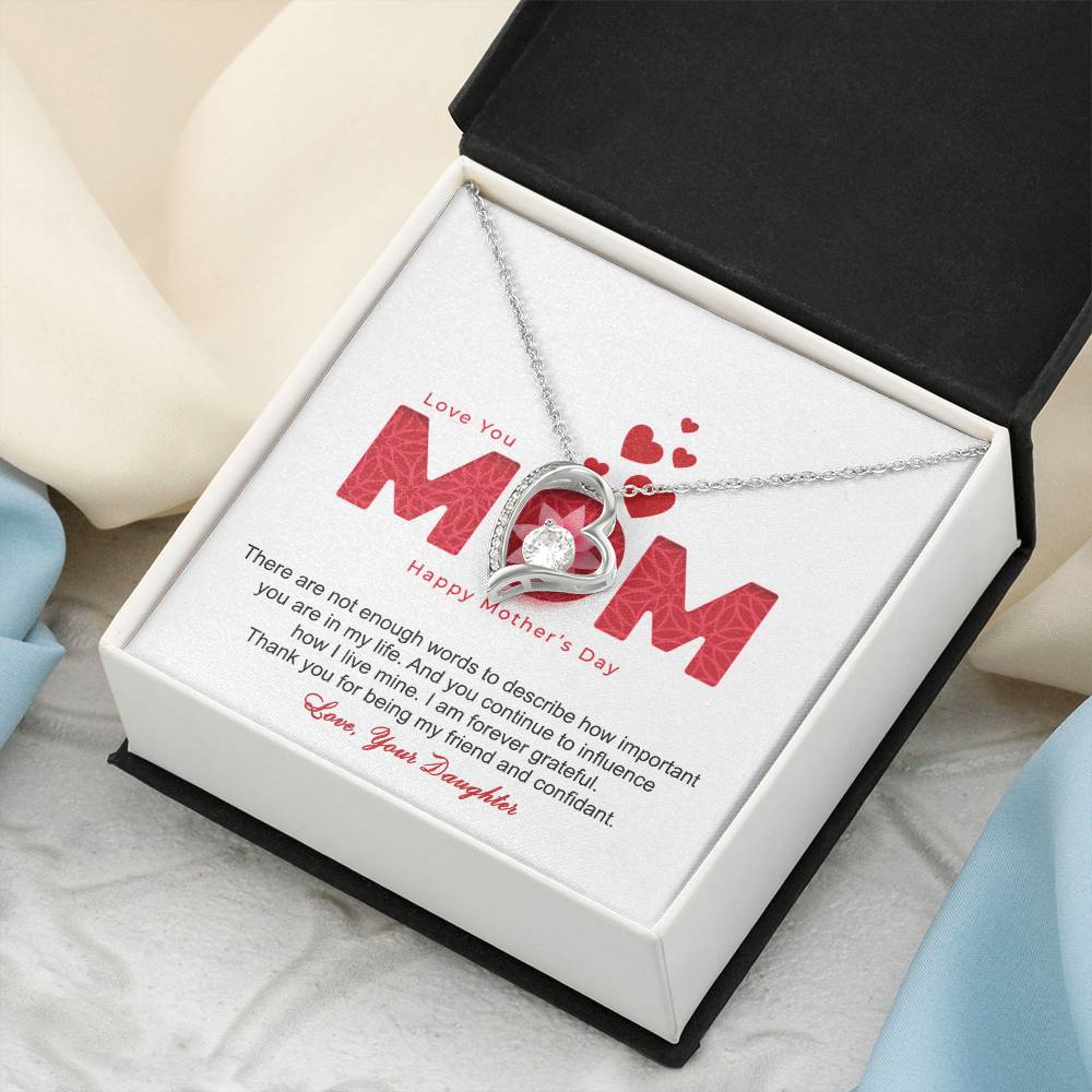 Thank You For Being My Friend And Confidant Mother - Necklace Forever Love Necklace
