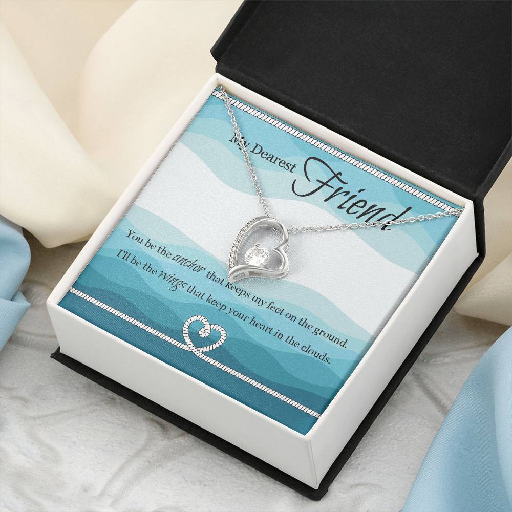 My Dearest Friend I'll Be The Wing That Keep Your Heart In The Clouds Necklace 1 Forever Love Necklace