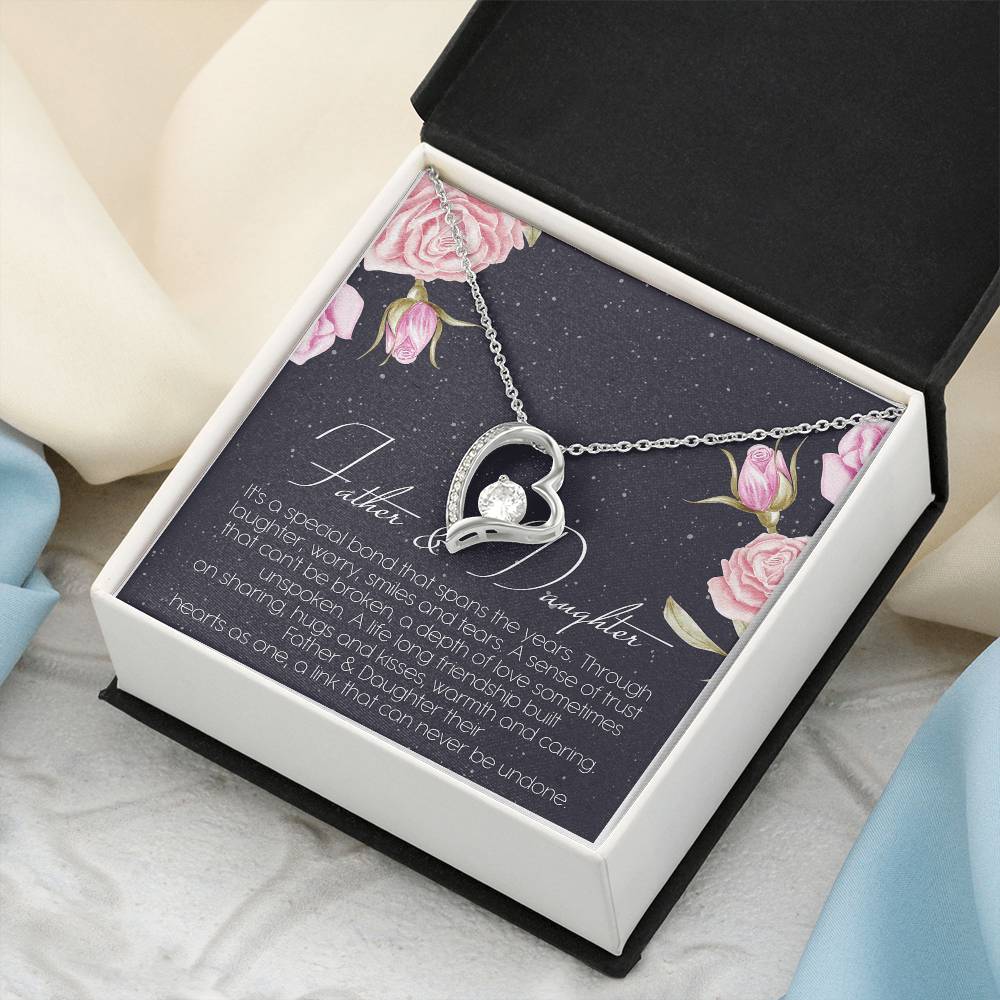 Father And Daughter Best Friend For Life Dragonfly Necklace Birthday Father Daughter Necklace Father To Daughter Birthday Gift Forever Love Necklace