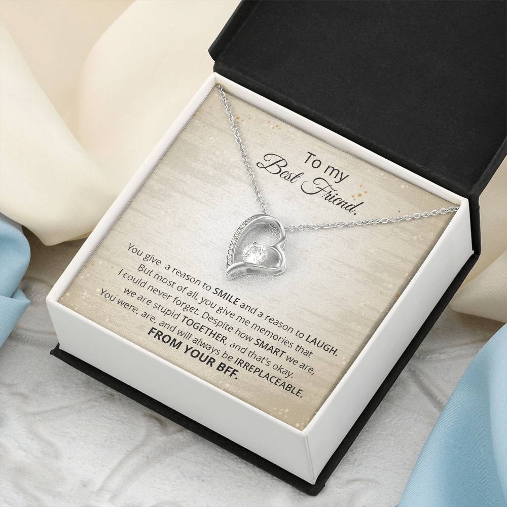 To My Best Friend Thank You Gift  Souls Sisters Necklace  Bff Necklace  Best Friend Gift  Best Friend Jewelry  Friends Forever Quotes Forever Love Necklace