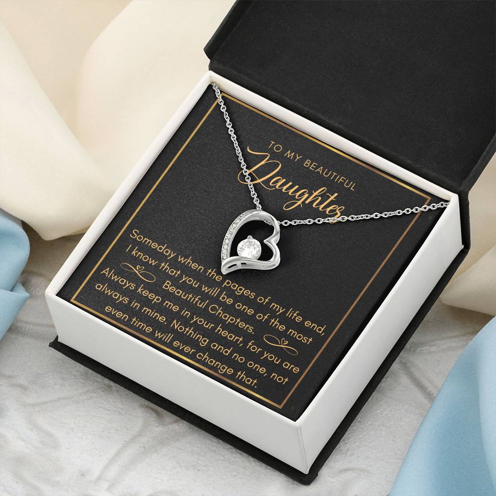 Daughter Most Beautiful Chapters Infinity Bracelet Daughter Birthday Mom And Daughter Gift Valentine&#39;s Mother&#39;s Day Daughter Graduation Gift Wedding Forever Love Necklace