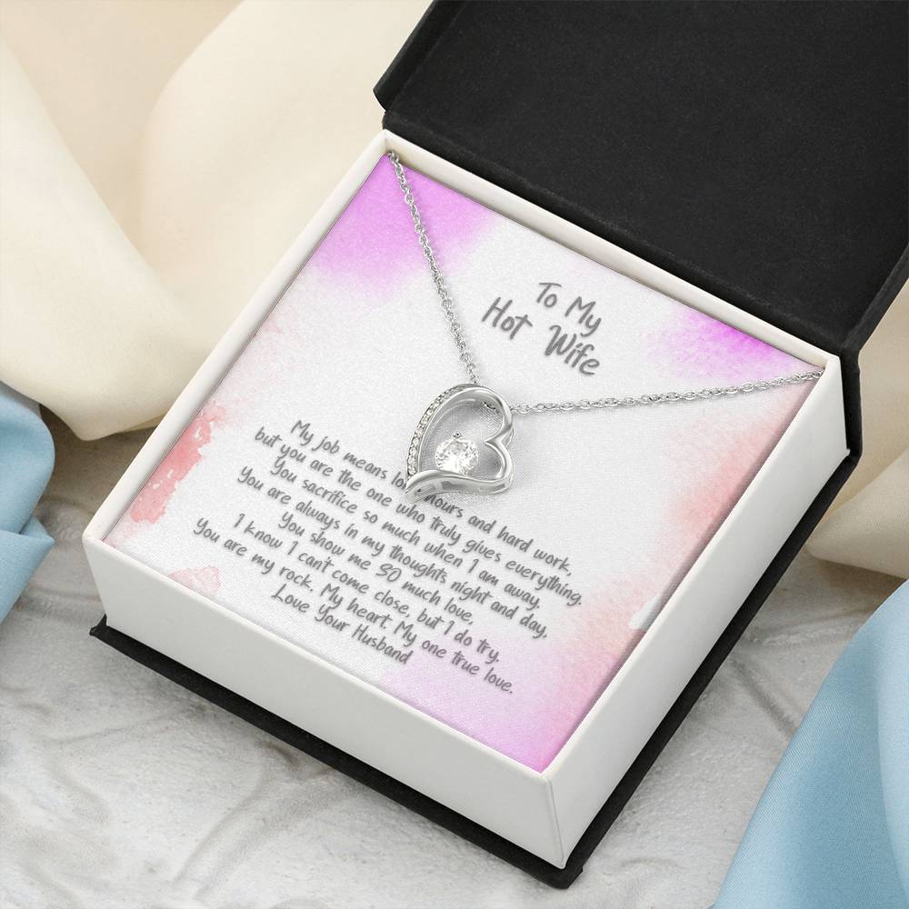 My Hot Wife You Show Me Love From Husband Heart Necklace Forever Love Necklace