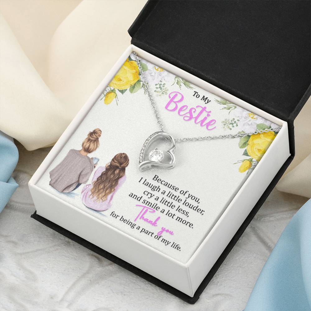 Smile A Lot More Best Friend Necklace For Women Forever Love Necklace
