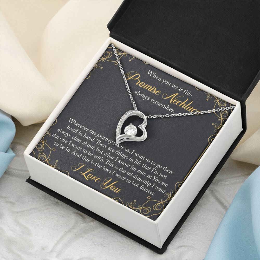 Promise Necklace For Her Valentines Day Gift For Her To My Girlfriend Necklace Birthday Gift For Her Forever Love Necklace