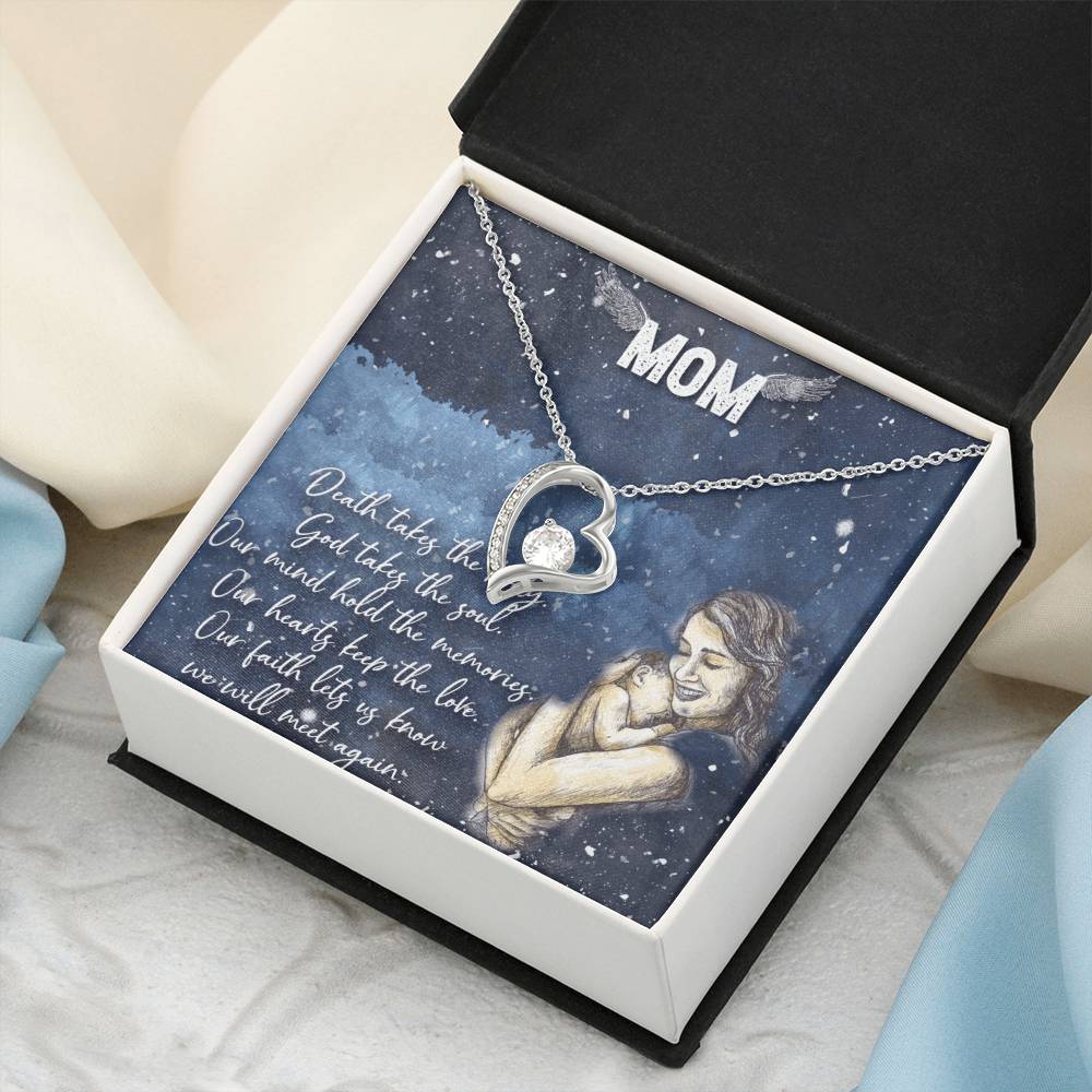 Love You Mom Forever Love Necklace