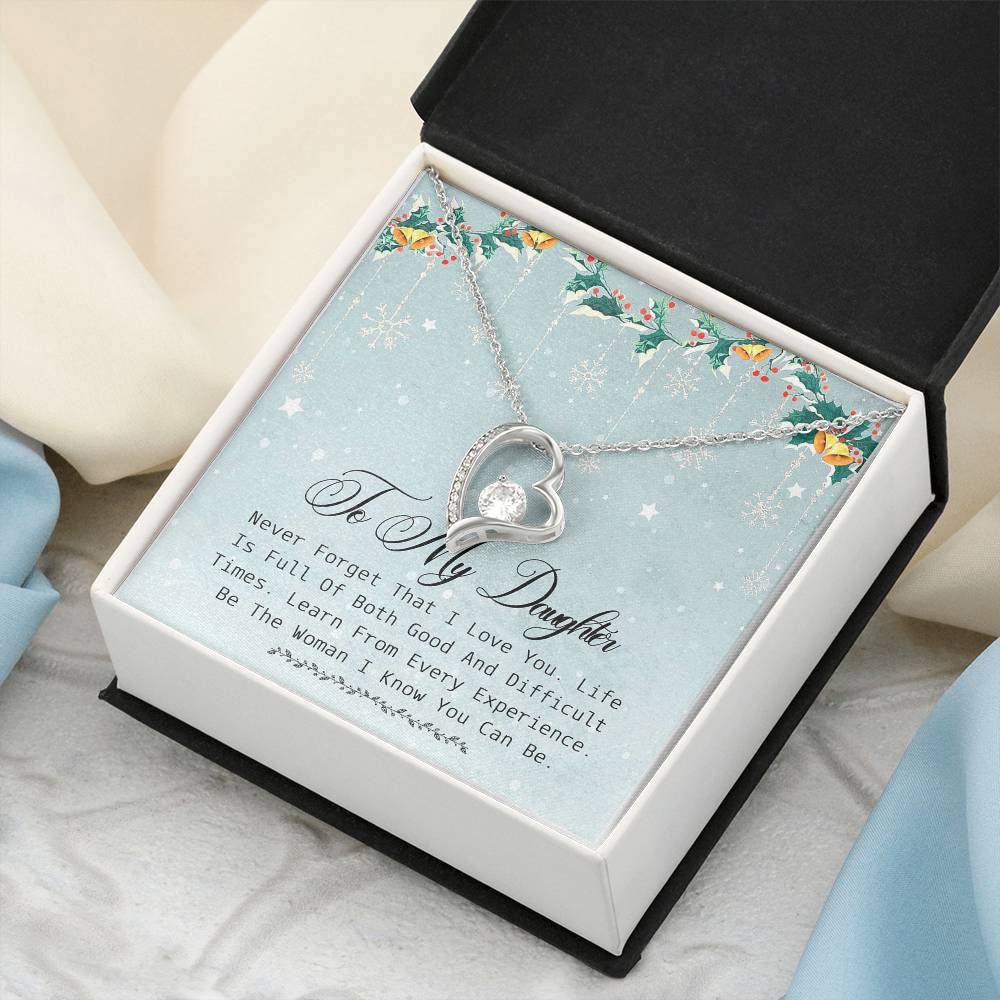 Daughter Gift Necklace Daughter Gift From Mom Daughter Birthday Gift Daughter Necklace Daughter Gift To My Daughter Forever Love Necklace