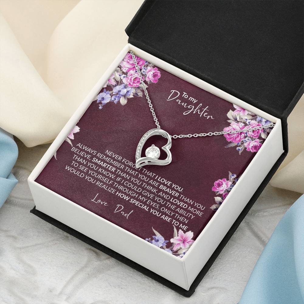 Gift For Daughter Infinity Necklace Jewelry Gift For Daughter Birthday Gift Graduation Gift Grown Up Daughter Christmas Forever Love Necklace