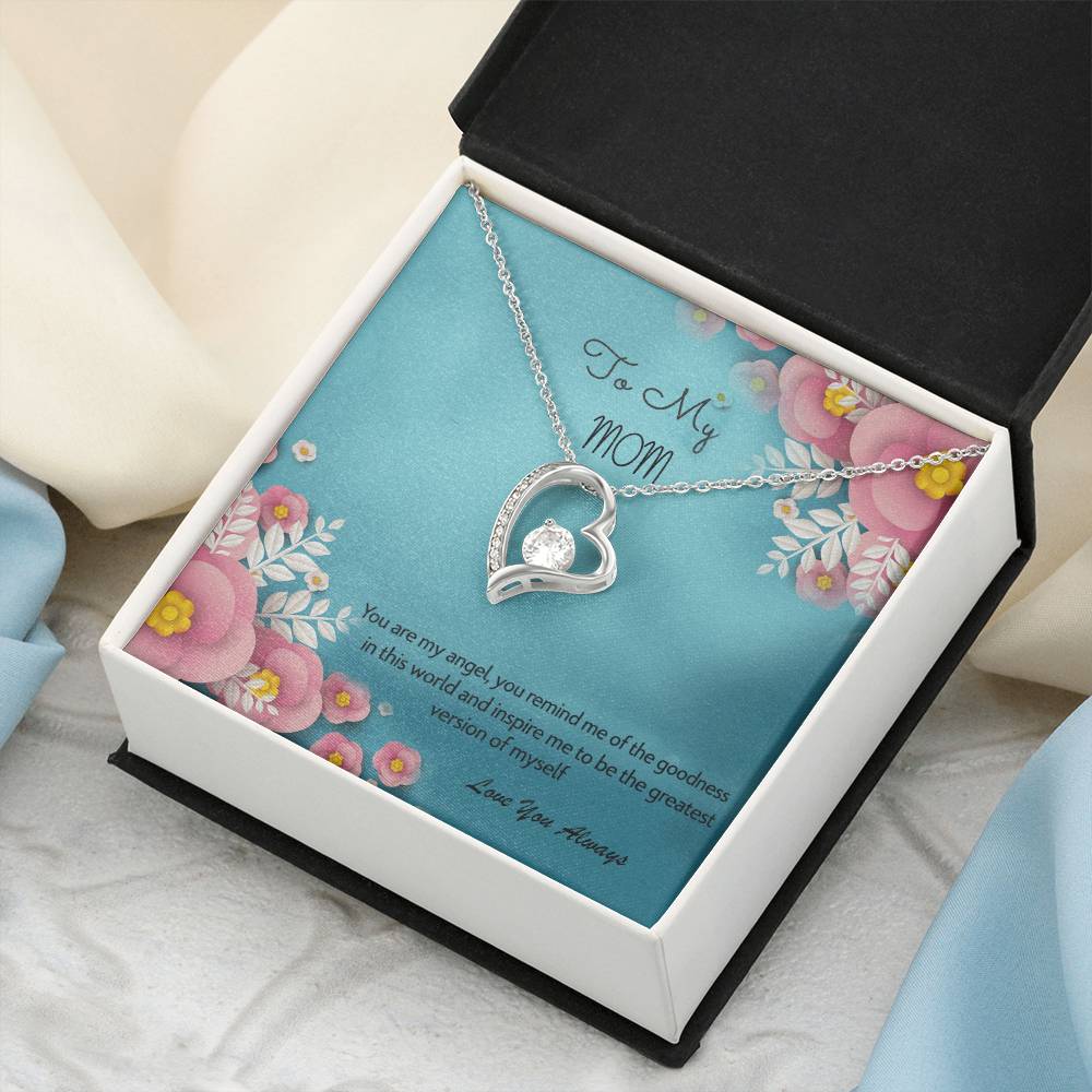 To My Mom Love You Always 925 Sterling Silver Pendant 1 Forever Love Necklace