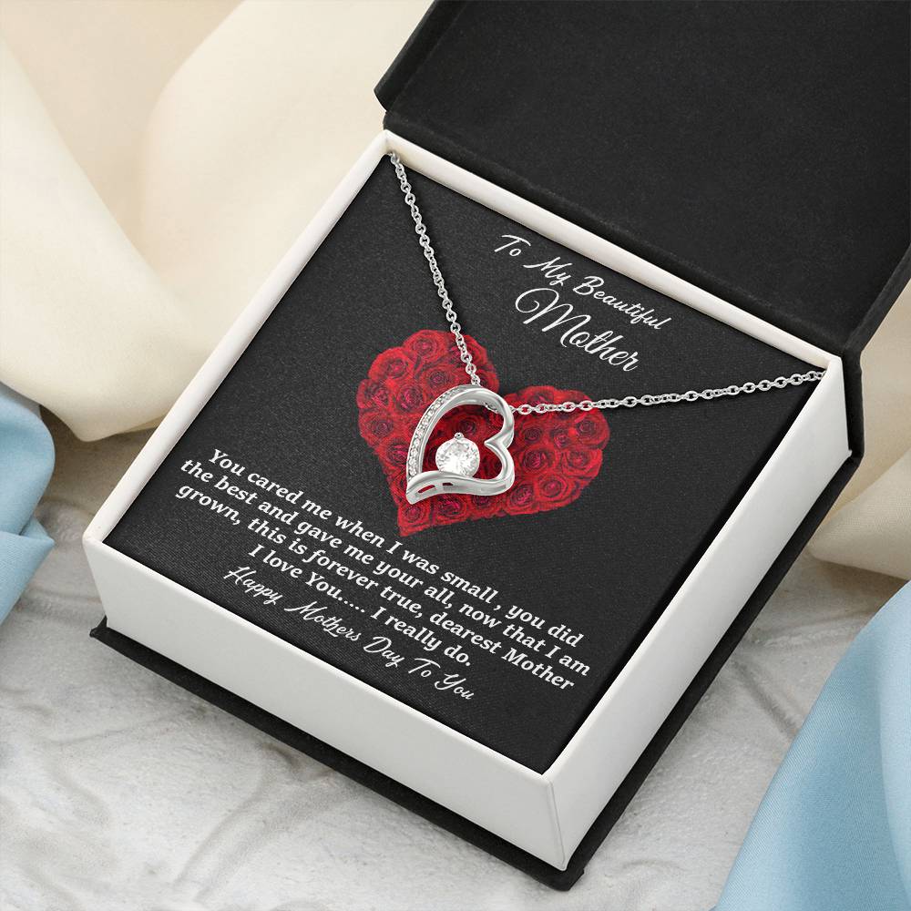 To My Beautiful Mother Forever Love Necklace