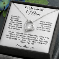 Loving Mom Gift Forever Love Necklace