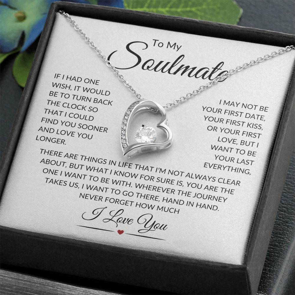 Soulmate Last Everything W  Forever Love Necklace 💘 Forever Love Necklace